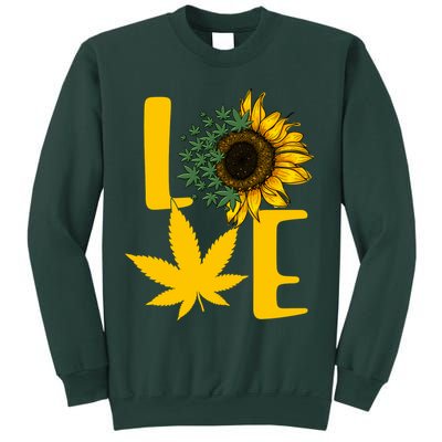 Love Cannabis Sunflower Sweatshirt