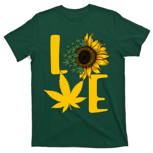 Love Cannabis Sunflower T-Shirt