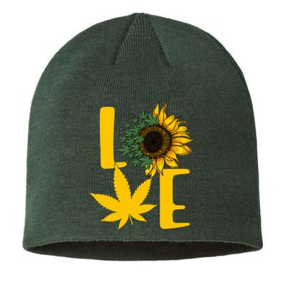 Love Cannabis Sunflower Sustainable Beanie