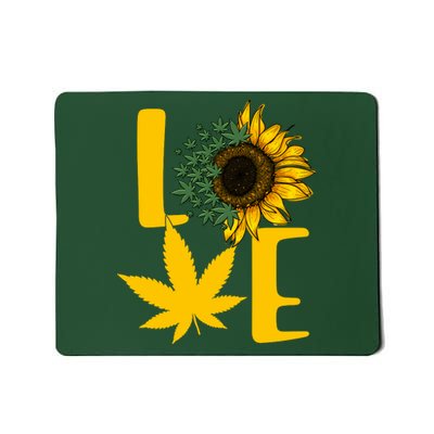 Love Cannabis Sunflower Mousepad