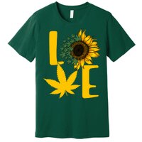 Love Cannabis Sunflower Premium T-Shirt