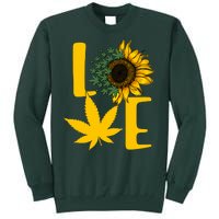 Love Cannabis Sunflower Tall Sweatshirt