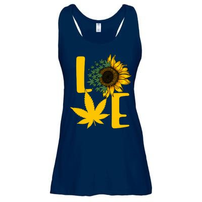 Love Cannabis Sunflower Ladies Essential Flowy Tank