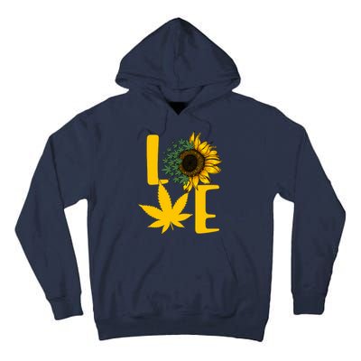 Love Cannabis Sunflower Tall Hoodie