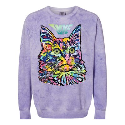 Love Cat Dean Russo Colorblast Crewneck Sweatshirt