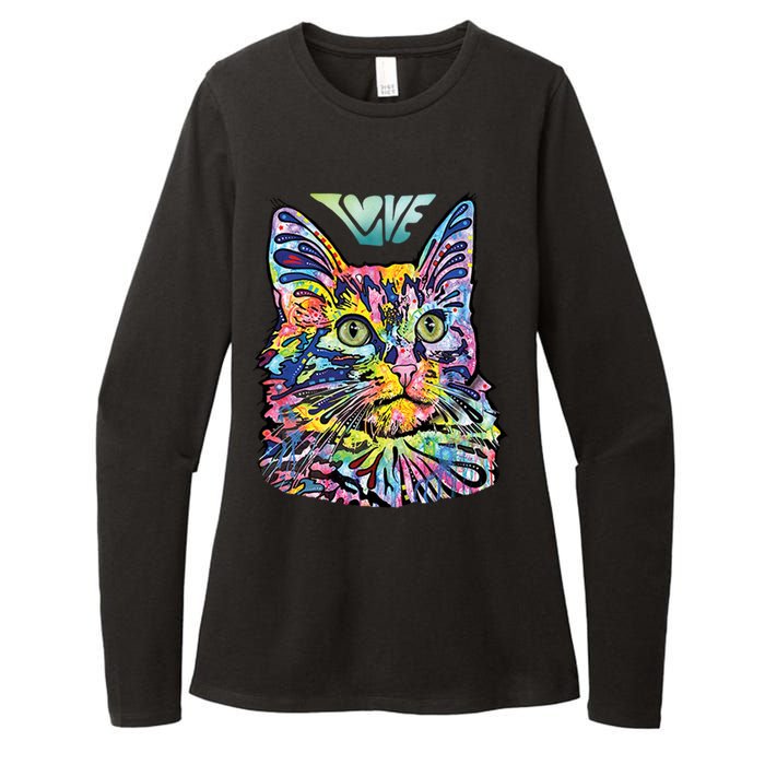 Love Cat Dean Russo Womens CVC Long Sleeve Shirt