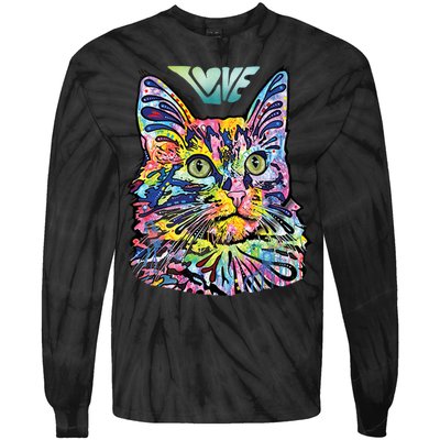 Love Cat Dean Russo Tie-Dye Long Sleeve Shirt