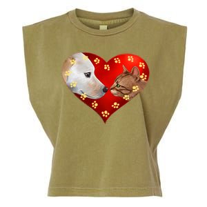 Love Cats and Dogs Garment-Dyed Women's Muscle Tee