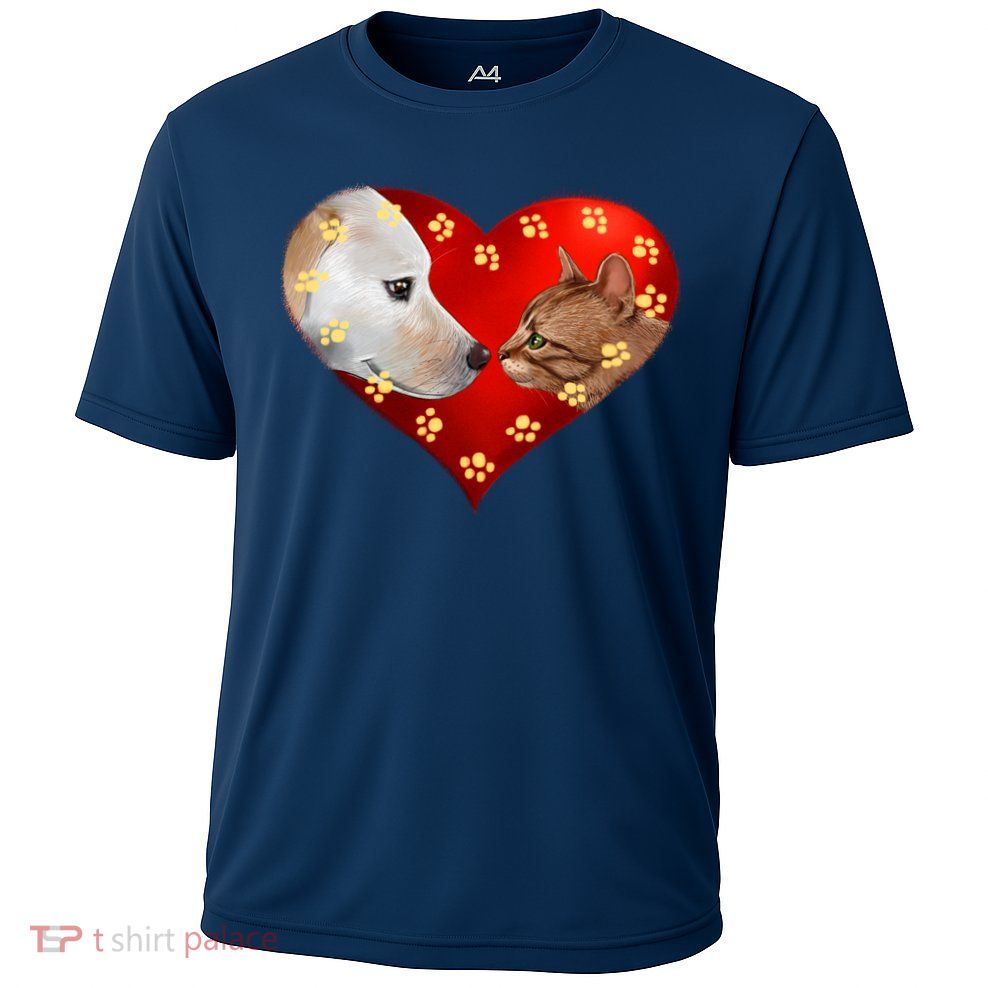 Love Cats and Dogs Cooling Performance Crew T-Shirt