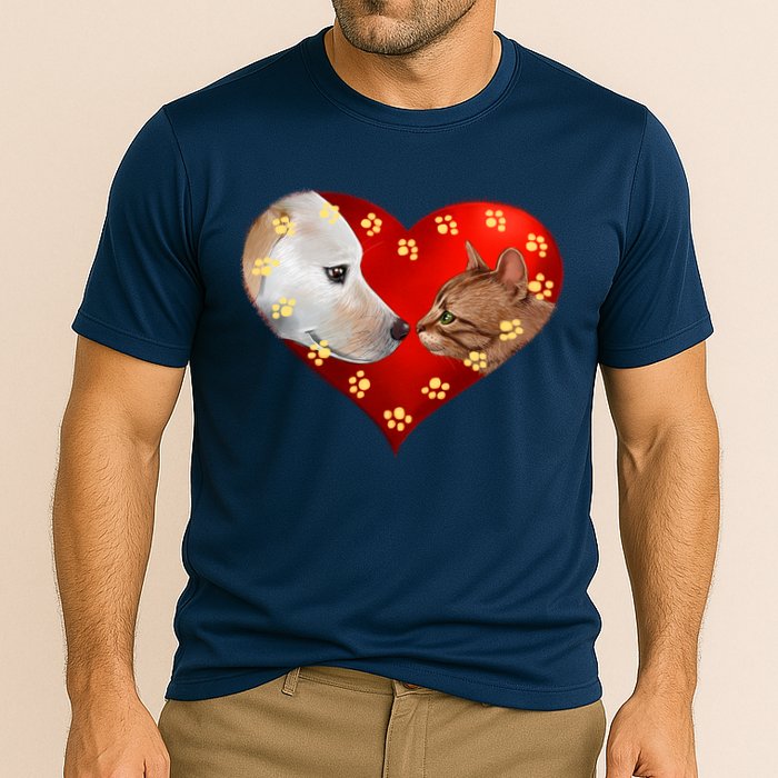 Love Cats and Dogs Performance Shirt
