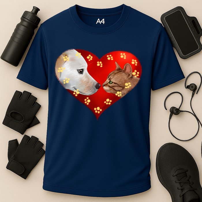 Love Cats and Dogs Performance Shirt