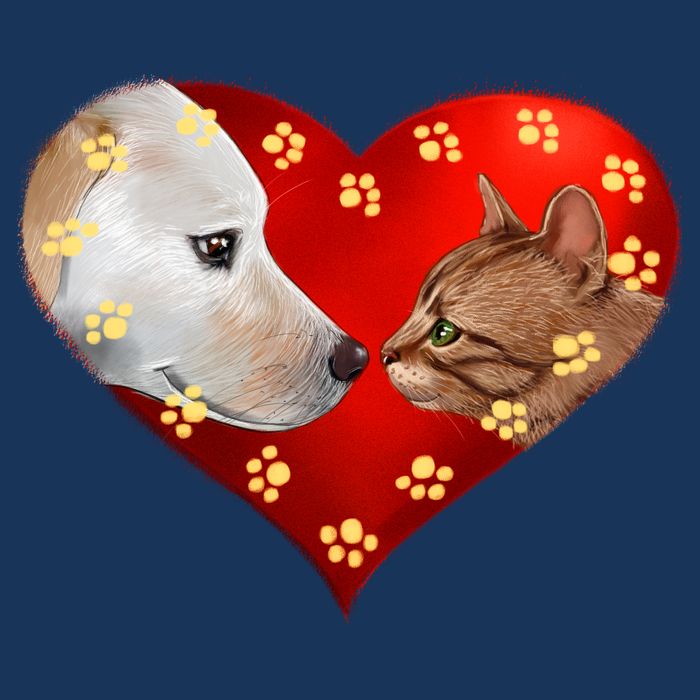 Love Cats and Dogs Performance Shirt