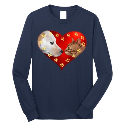 Love Cats and Dogs Long Sleeve Shirt