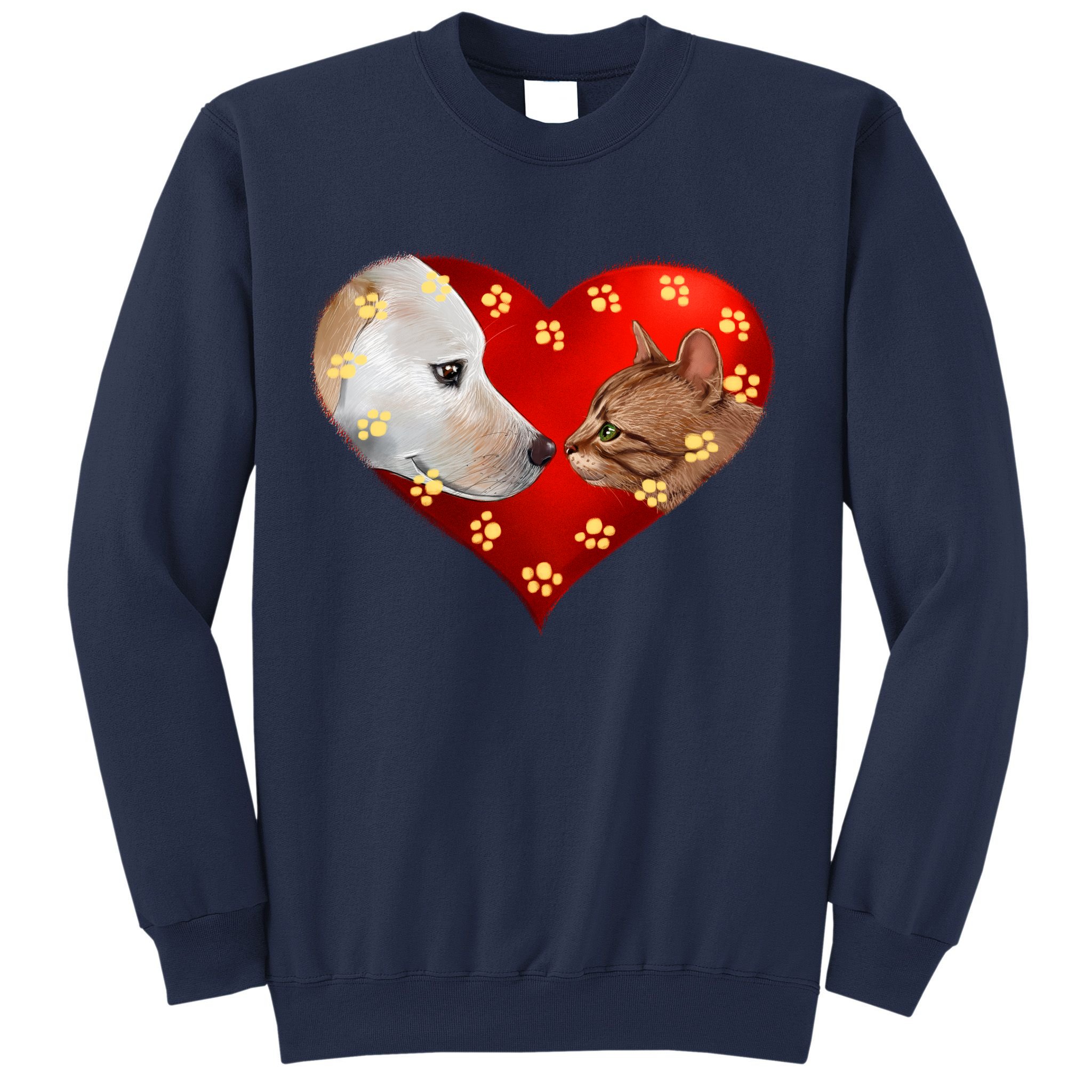 Love Cats and Dogs Sweatshirt
