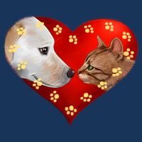 Love Cats and Dogs Flatbill Hat