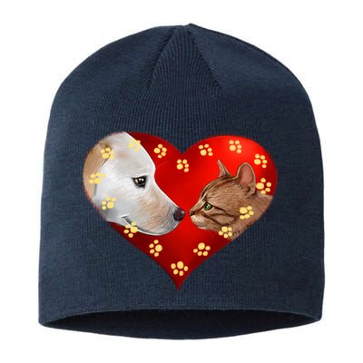 Love Cats and Dogs Sustainable Beanie