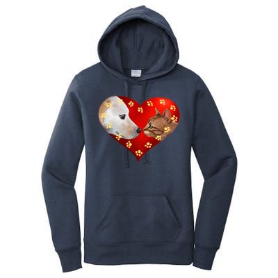 Love Cats and Dogs Women's Pullover Hoodie