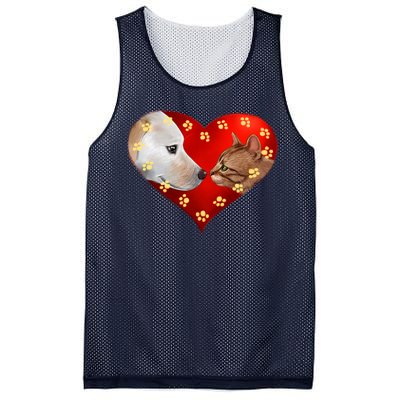 Love Cats and Dogs Mesh Reversible Basketball Jersey Tank