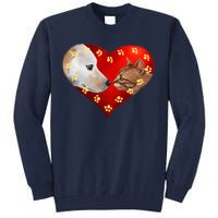 Love Cats and Dogs Tall Sweatshirt