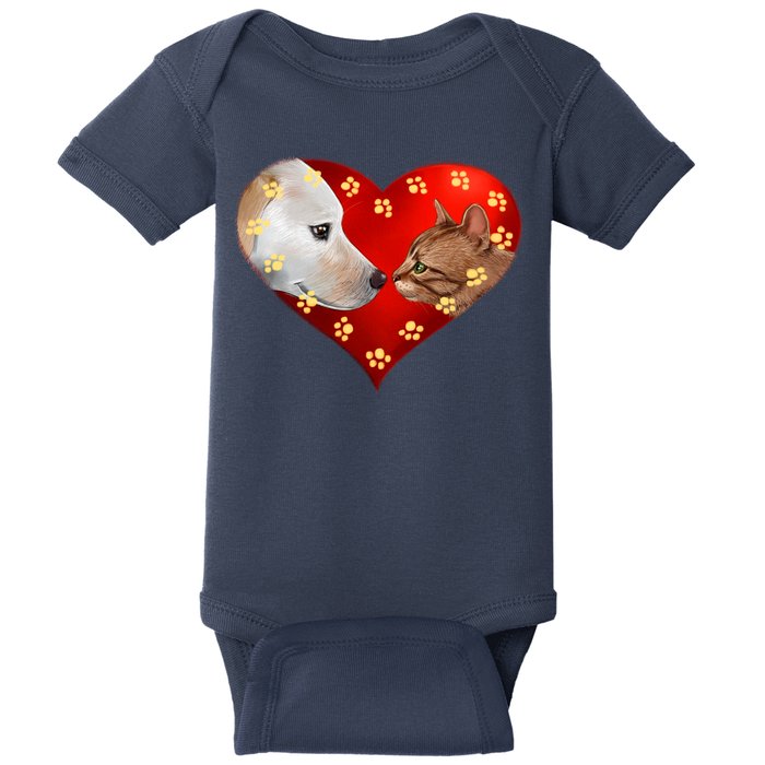 Love Cats and Dogs Baby Bodysuit