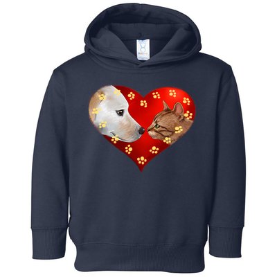 Love Cats and Dogs Toddler Hoodie