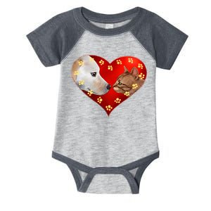 Love Cats and Dogs Infant Baby Jersey Bodysuit