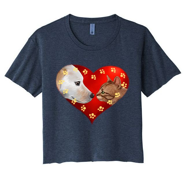 Love Cats and Dogs Crop Top