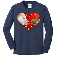 Love Cats and Dogs Kids Long Sleeve Shirt