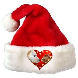 Love Cats and Dogs Premium Christmas Santa Hat