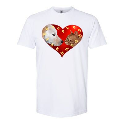 Love Cats and Dogs Softstyle CVC T-Shirt