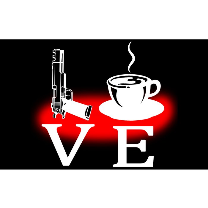 Love Coffee And Guns Bumper Sticker