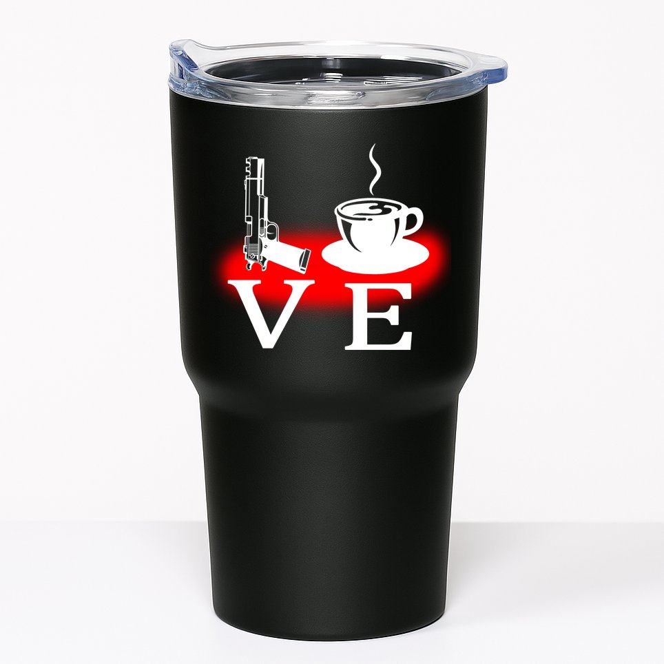 Love Coffee And Guns Tumbler