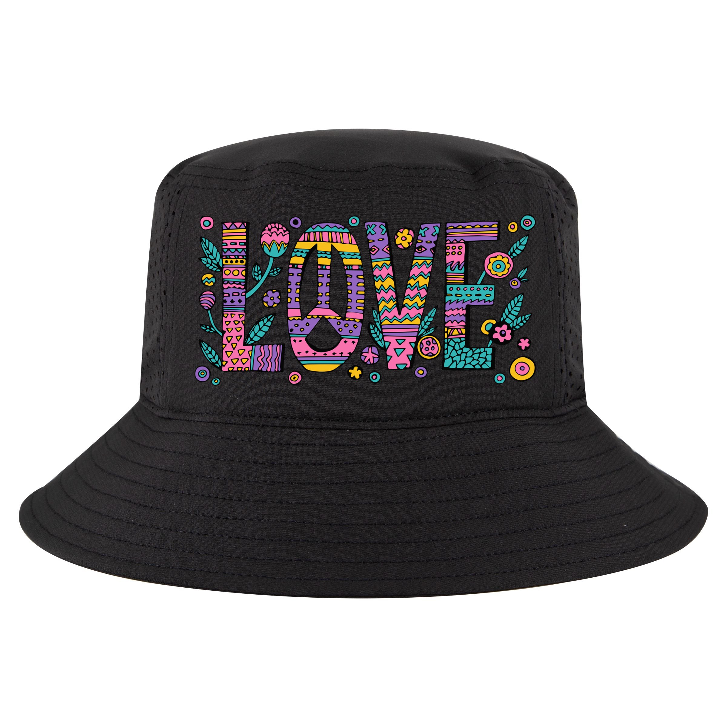 Love Crazy Wild Pattern Cool Comfort Performance Bucket Hat