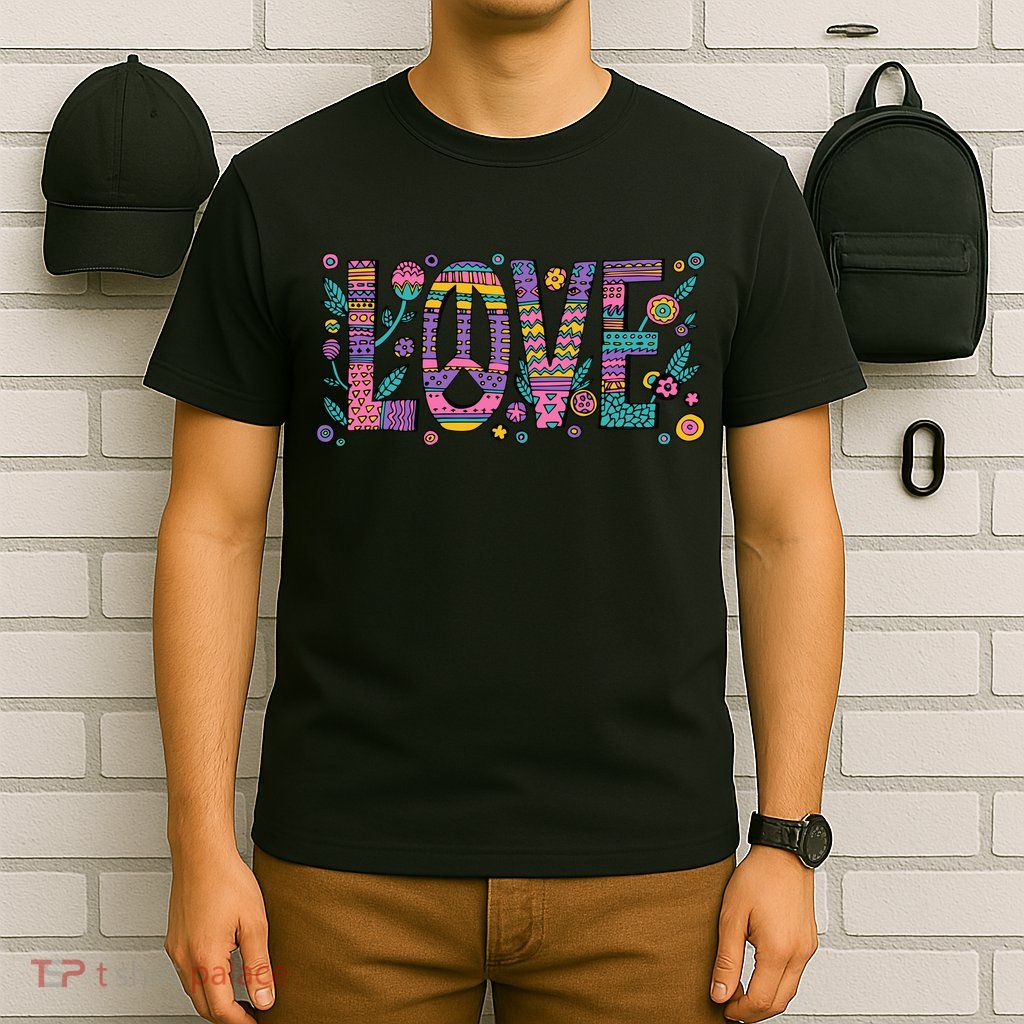 Love Crazy Wild Pattern T-Shirt