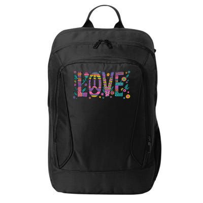 Love Crazy Wild Pattern City Backpack