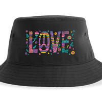 Love Crazy Wild Pattern Sustainable Bucket Hat