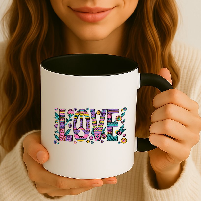 Love Crazy Wild Pattern Mug