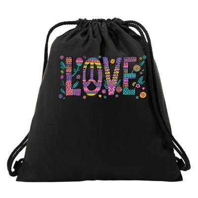 Love Crazy Wild Pattern Drawstring Bag