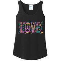 Love Crazy Wild Pattern Ladies Essential Tank