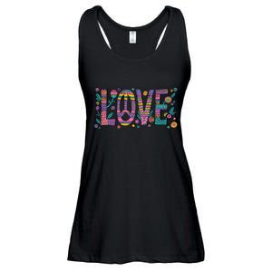 Love Crazy Wild Pattern Ladies Essential Flowy Tank