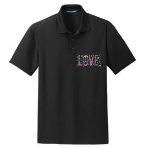 Love Crazy Wild Pattern Dry Zone Grid Polo