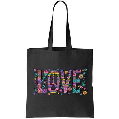 Love Crazy Wild Pattern Tote Bag