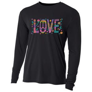 Love Crazy Wild Pattern Cooling Performance Long Sleeve Crew