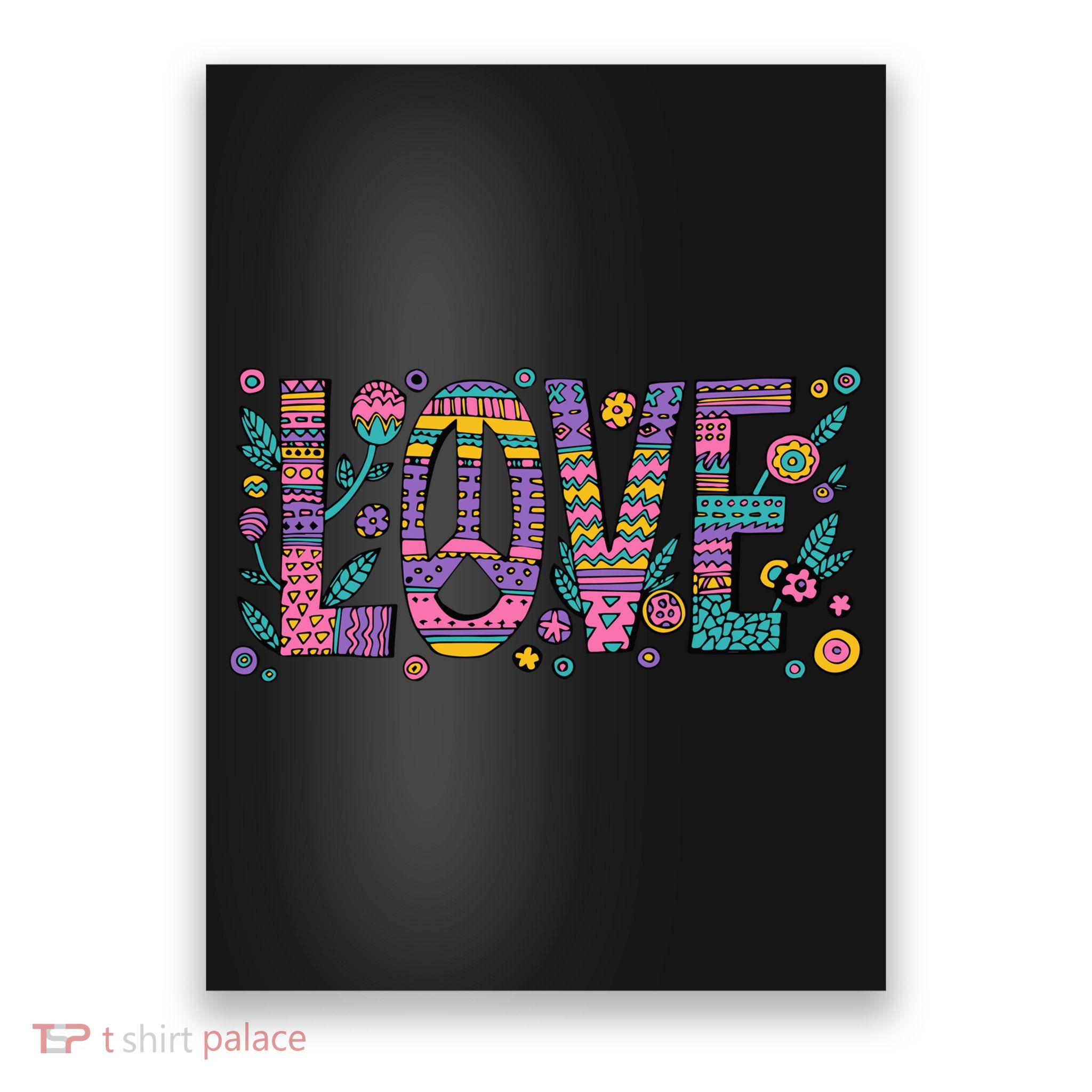 Love Crazy Wild Pattern Poster