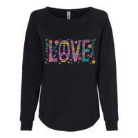 Love Crazy Wild Pattern Womens California Wash Sweatshirt