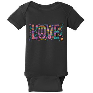 Love Crazy Wild Pattern Baby Bodysuit