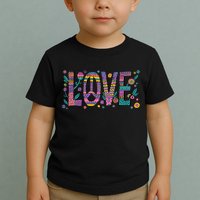 Love Crazy Wild Pattern Toddler T-Shirt
