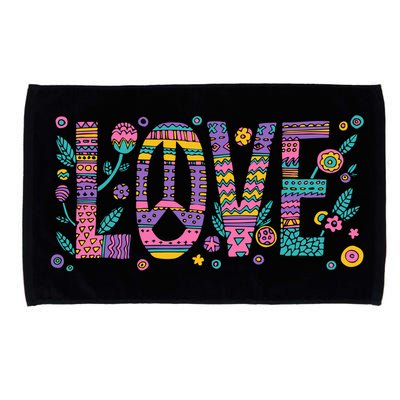 Love Crazy Wild Pattern Microfiber Hand Towel