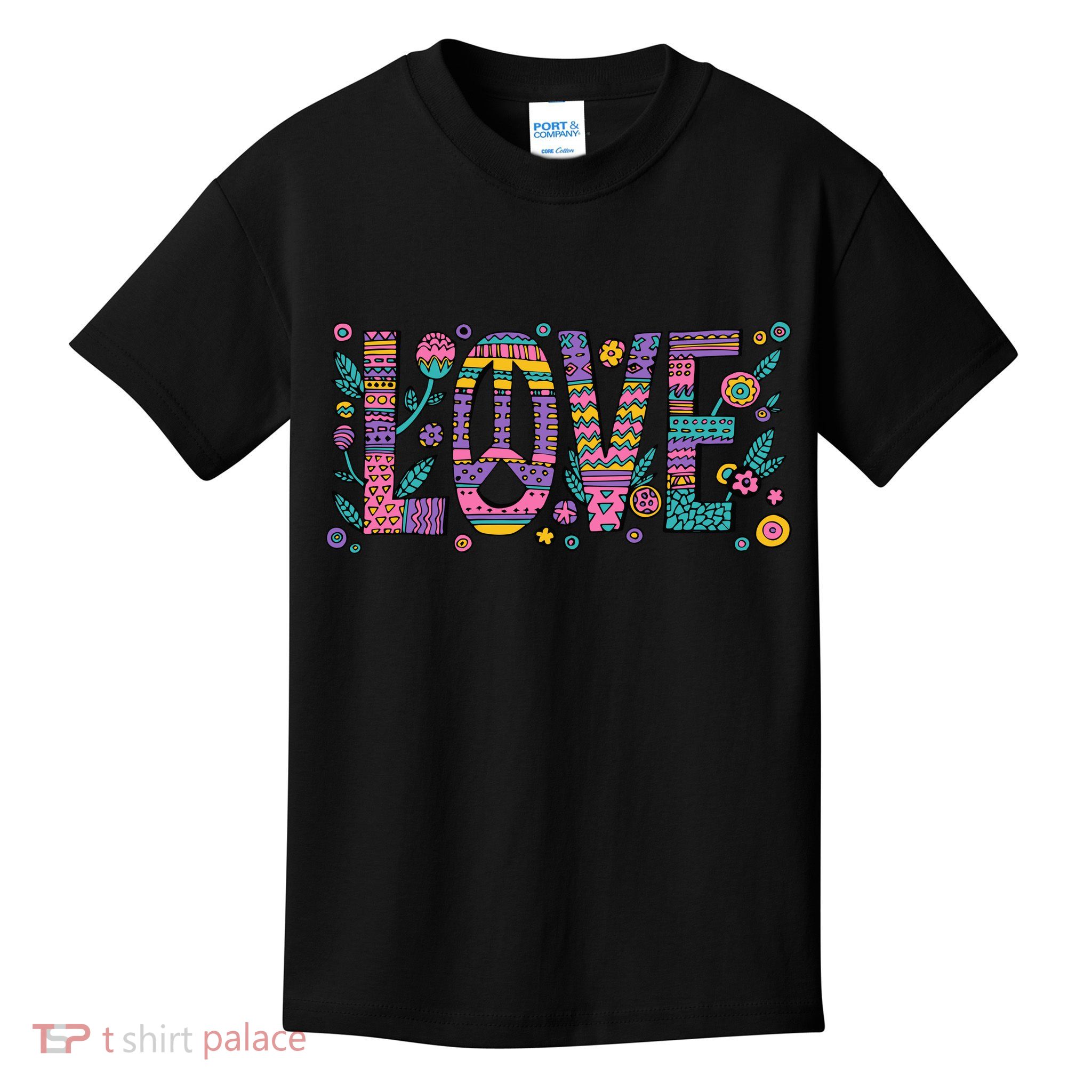 Love Crazy Wild Pattern Kids T-Shirt