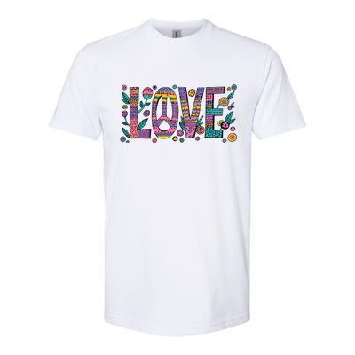 Love Crazy Wild Pattern Softstyle® CVC T-Shirt